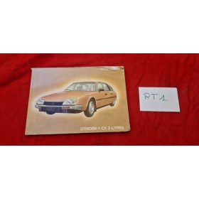 Notice d'emploi Citroën CX 2 litres