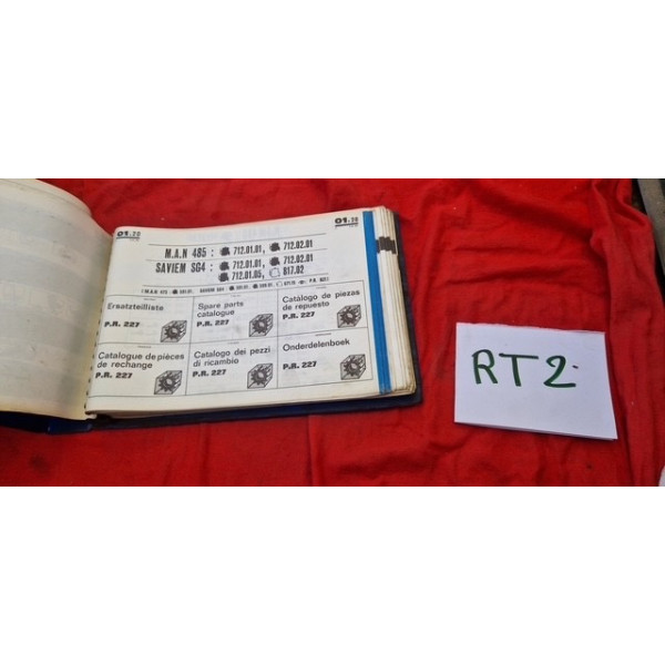 Catalogue de pièces de rechange PR 227 Renault Saviem SG4 MAN 485