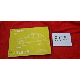 Manuel de pièces de rechange PR880 Renault 6 R1180 1969 à 1975
