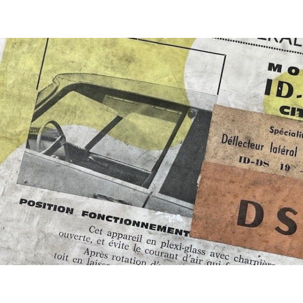2 déflecteurs d'air neuf original accessoire GH Citroën DS