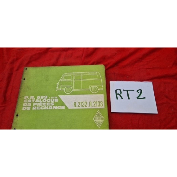 Catalogue de pièces de rechange Renault Estafette R2132 R2133 PR699 2ème édition