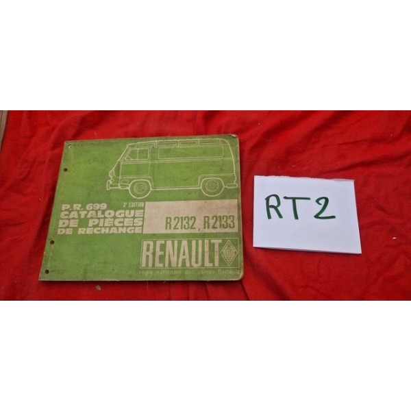Catalogue de pièces de rechange Renault Estafette R2132 R2133 PR699 3ème édition