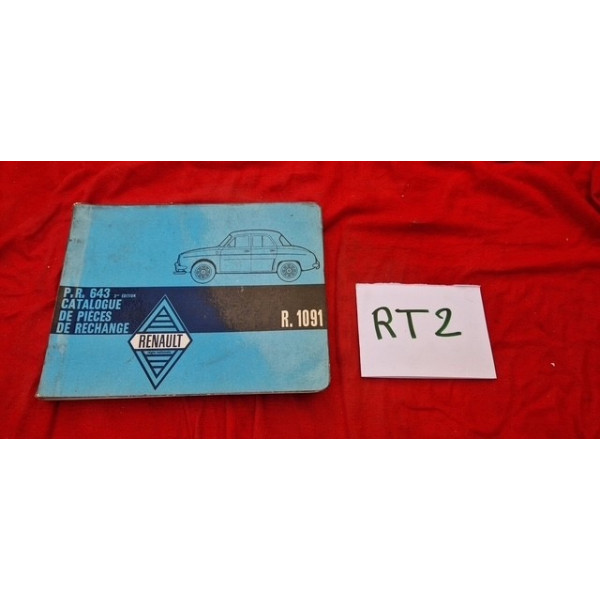 Catalogue de pièces de rechange Renault Dauphine R1091 PR643