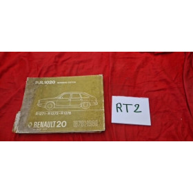 Manuel de pièces de rechange PR1020 Renault 20 R1271 R1272 R1276 1976 à 1980