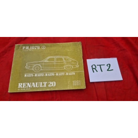 Manuel de pièces de rechange PR1079 Renault 20 1981