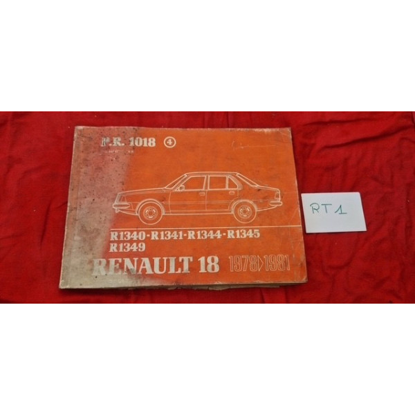 Manuel de pièces de rechange PR1018 Renault 18 1978 à 1981