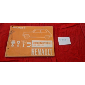 Manuel de pièces de rechange PR962 Renault 5 1972 à 1973