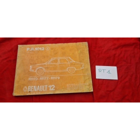 Manuel de pièces de rechange PR1012 Renault 12 1976 à 1977