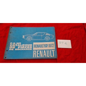 Catalogue de pièces de rechange PR961 Renault 17 1972