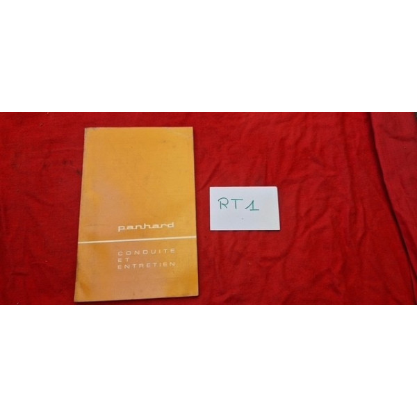 Notice d'emploi conduite et entretien Panhard