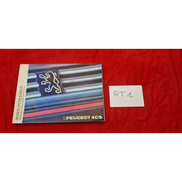Notice d'utilisation Peugeot 405