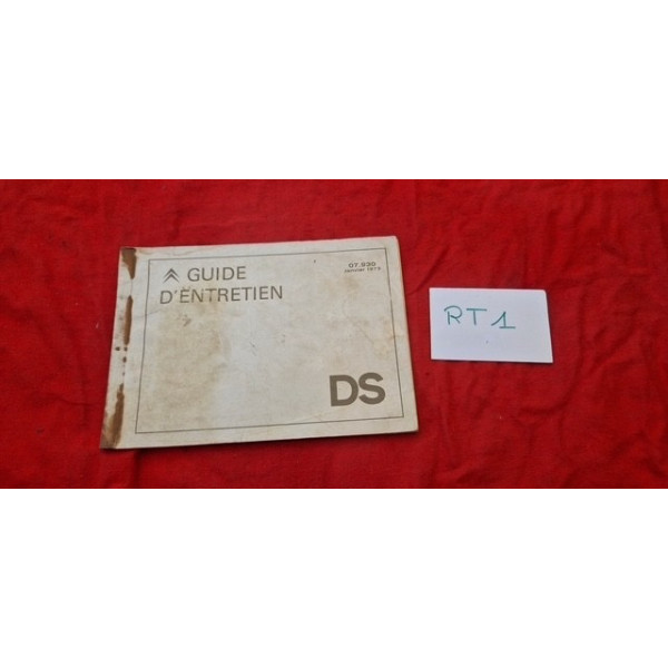 Guide d'entretien Citroën DS années 70