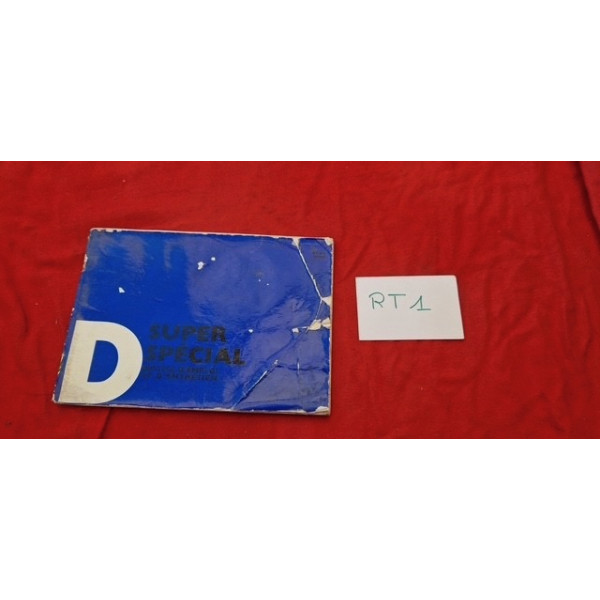 Notice d'emploi et d'entretien Citroën DSuper DSpecial