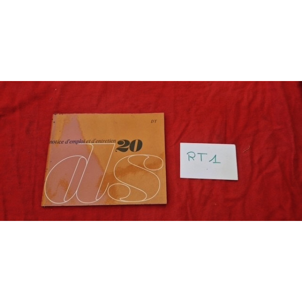 Notice d'emploi et d'entretien Citroën DS20