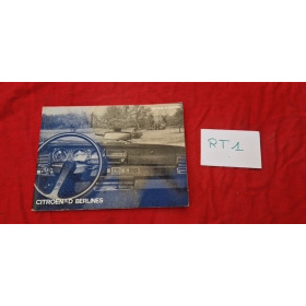 Notice d'emploi Citroën modèles D berlines
