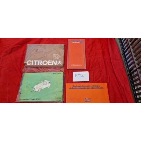 Kit notice d'emploi 2CV4 2CV6 + diverses brochures Citroën