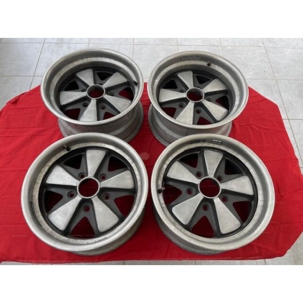 4 jantes aluminium Porsche 911 Classic réplique Fuchs 7x15 et 8x15