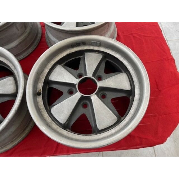 4 jantes aluminium Porsche 911 Classic réplique Fuchs 7x15 et 8x15
