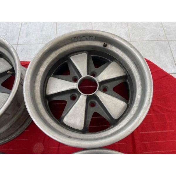 4 jantes aluminium Porsche 911 Classic réplique Fuchs 7x15 et 8x15