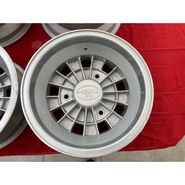 4 jantes alu original Delta Mics 5,5 pources 3x130 Alpine A110 R8 Gordini