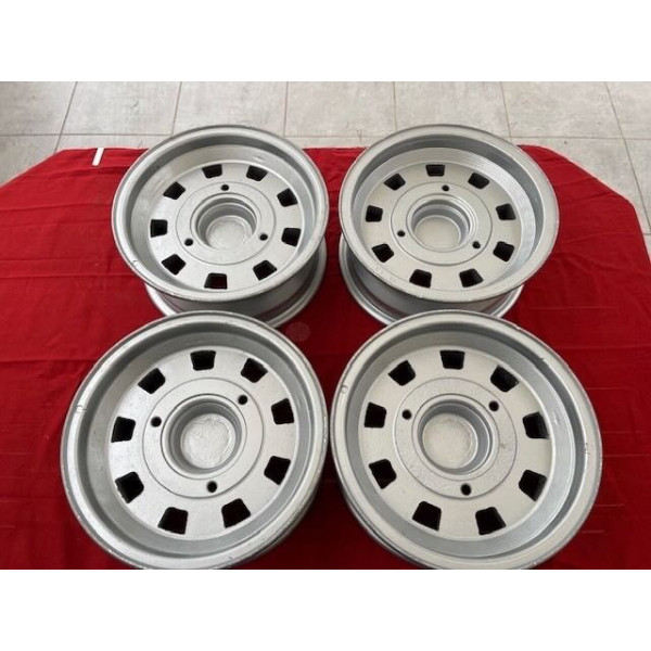 4 jantes alu original Delta Mics 5,5 pources 3x130 Alpine A110 R8 Gordini