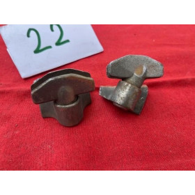 2 supports haut et bas déflecteur air sur porte Citroën Traction AV