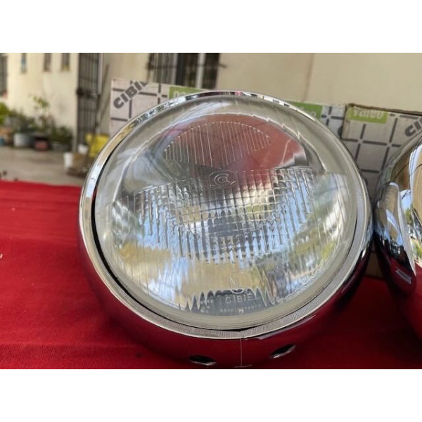 2 phares neuf originaux complet Cibie ABTP 530 Citroën ID DS 19 code asymétrique