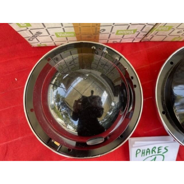 2 phares neuf originaux complet Cibie ABTP 530 Citroën ID DS 19 code asymétrique