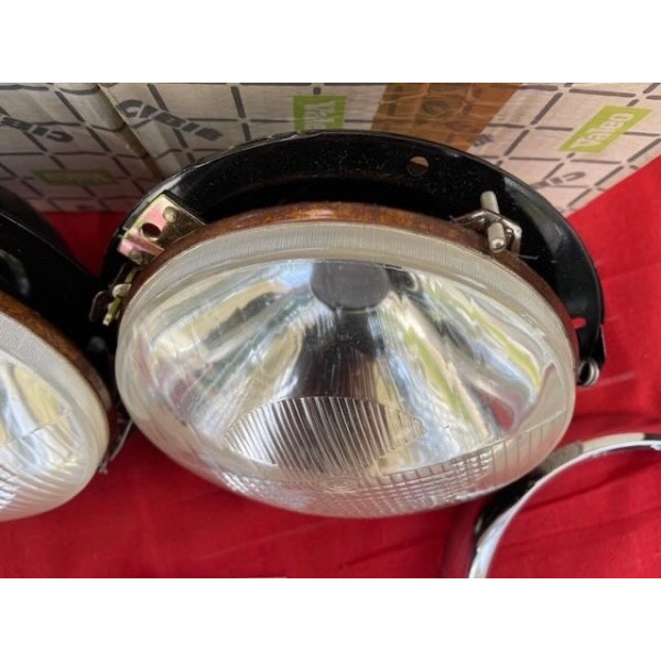 2 phares neuf originaux complet Cibie ABTP 530 Citroën ID DS 19 code asymétrique