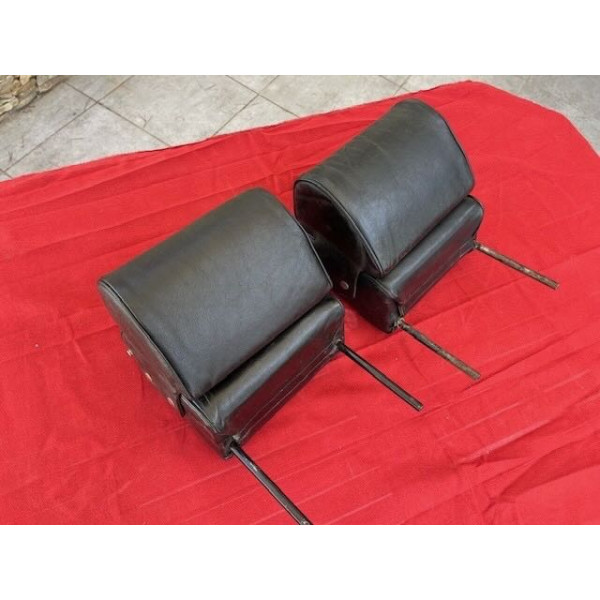 2 appui tête cuir noir original Citroën DS 20 21 ou 23