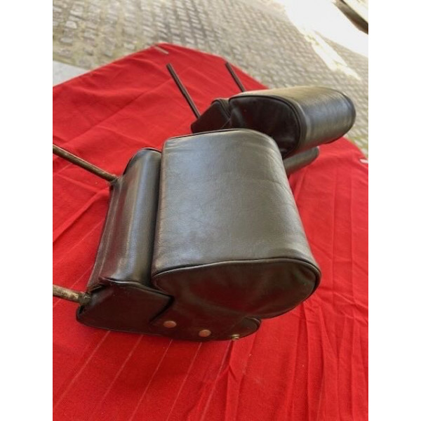 2 appui tête cuir noir original Citroën DS 20 21 ou 23