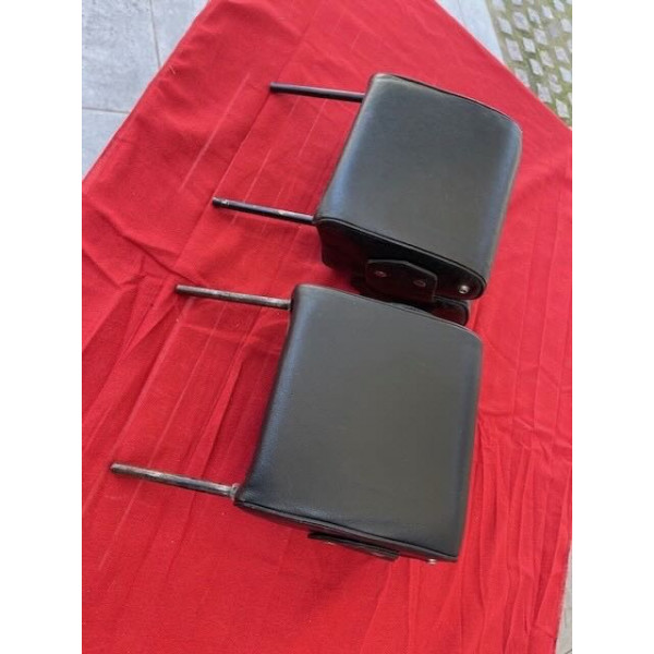 2 appui tête cuir noir original Citroën DS 20 21 ou 23