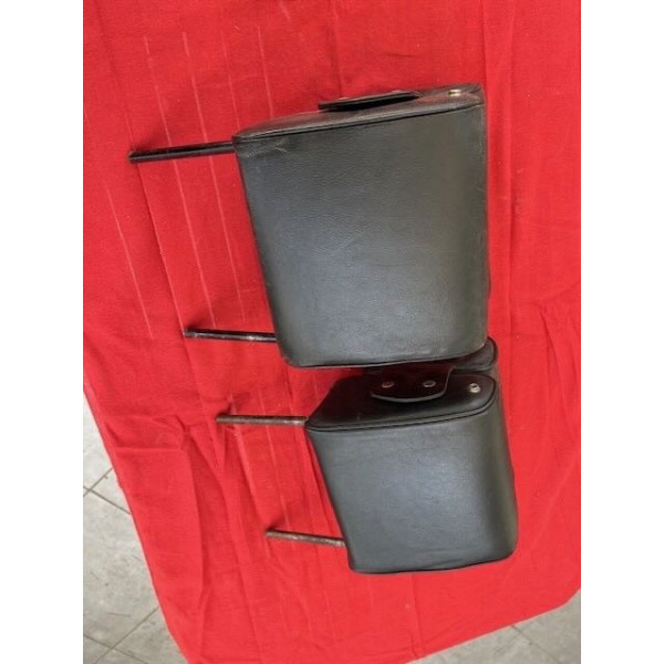 2 appui tête cuir noir original Citroën DS 20 21 ou 23