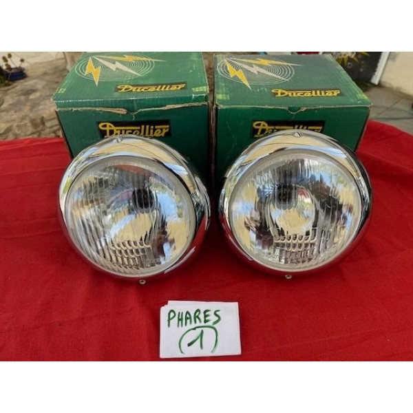 2 phares complet Ducellier Isoroute 413 neuf original Peugeot 203 403