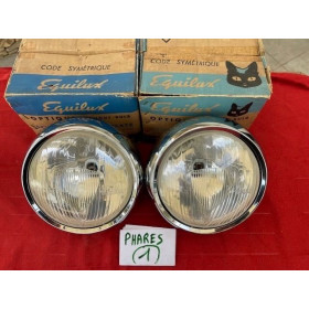 2 phares complet Marchal ABTP 523 neuf original Citroën ID DS 19 1ère génération