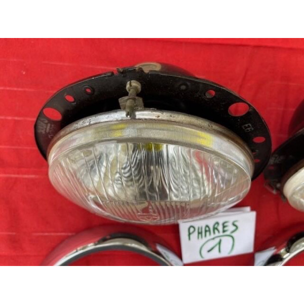 2 phares complet Marchal original accessoire Citroën DS 19 ou 21 maxi 1967