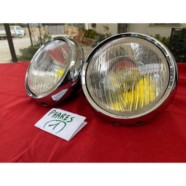 2 phares complet Marchal original accessoire Citroën DS 19 ou 21 maxi 1967