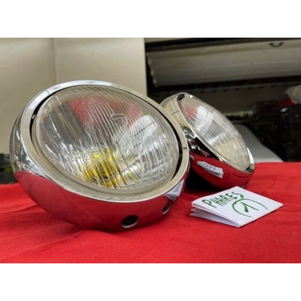 2 phares complet Marchal original accessoire Citroën DS 19 ou 21 maxi 1967