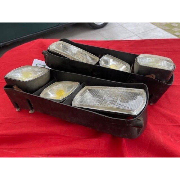 Ensemble complet de 6 phares Cibie + supports Citroën SM Maserati