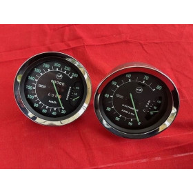 Ensemble compteur et compte-tours Veglia reconditionné Alpine A110 1300S 1600S