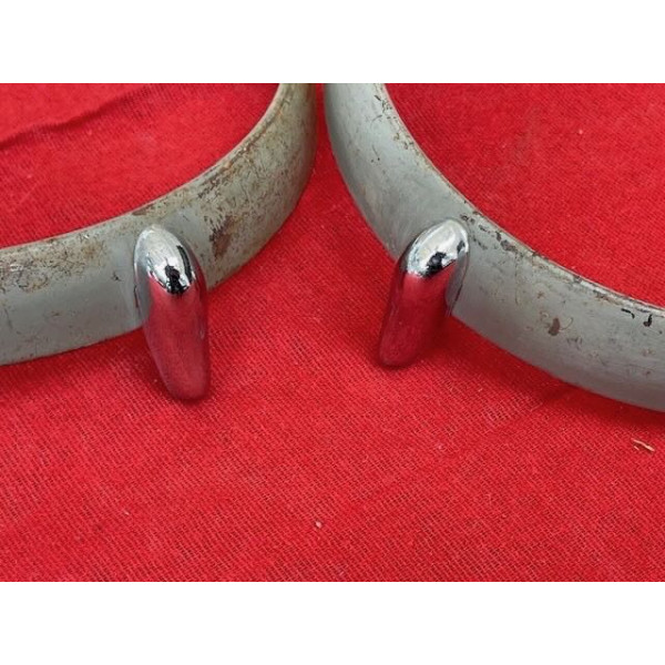 2 cercles de phares original Marchal ABTP 490 Citroën 2CV type AZ 1950-60