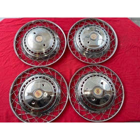 4 enjoliveurs Robergel originaux Citroën ID DS 19 56 à 65 Chapron diamètre 400mm