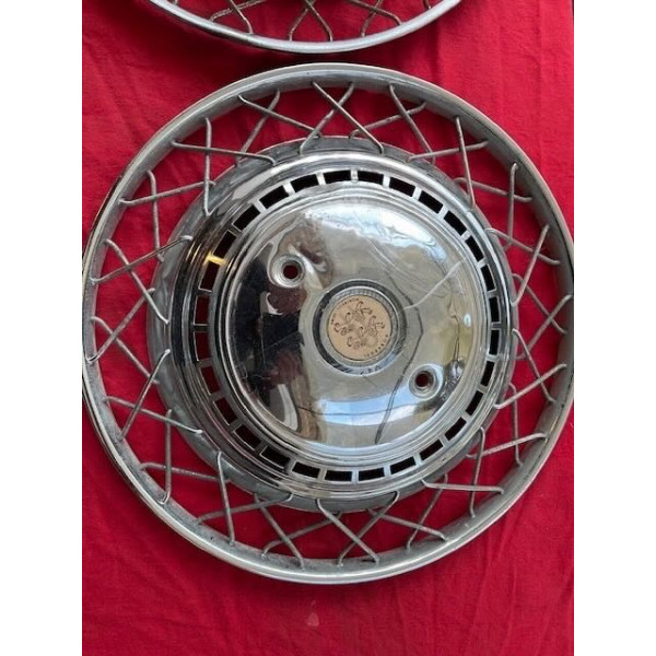 4 enjoliveurs Robergel originaux Citroën ID DS 19 56 à 65 Chapron diamètre 400mm