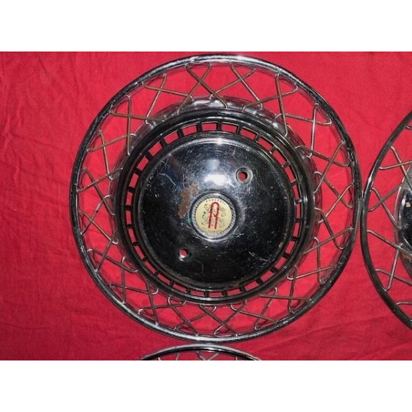 4 enjoliveurs Robergel originaux Citroën ID DS 19 56 à 65 Chapron diamètre 400mm