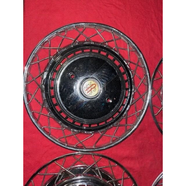 4 enjoliveurs Robergel originaux Citroën ID DS 19 56 à 65 Chapron diamètre 400mm