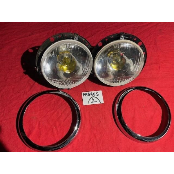 2 phares Marchal ABTP424 H4 Simca 8 Sport Maserati Ferrari 250