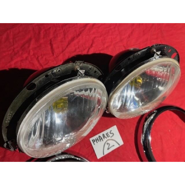 2 phares Marchal ABTP424 H4 Simca 8 Sport Maserati Ferrari 250