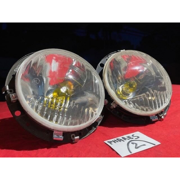 2 phares Marchal ABTP424 H4 Simca 8 Sport Maserati Ferrari 250