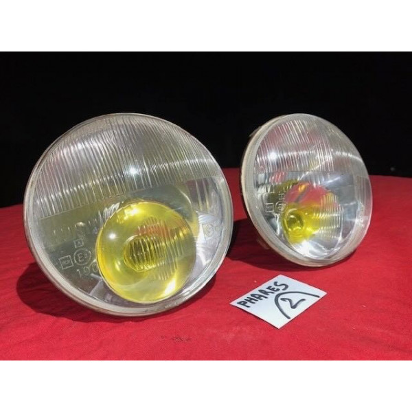 2 phares biode Cibie originaux Citroën ID DS 19 20 21 ou 23 1968 à 1972