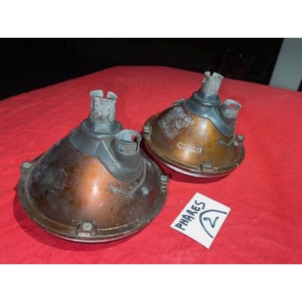 2 phares biode Cibie originaux Citroën ID DS 19 20 21 ou 23 1968 à 1972